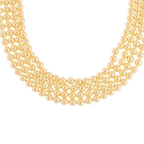 Golden Shell Pearl Endless Necklace 100” - Picture 9 of 12